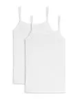 SCHIESSER Women's 95/5 Spaghetti Top Twin Pack - White – view 2