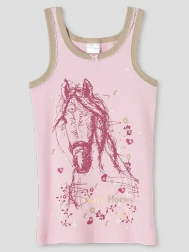 Girls Shirt 0/0 Schiesser Curly Horses Girls Shirt 0/0 Schiesser Curly Horses
