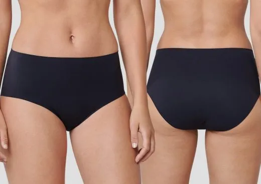 Women's maxi brief Schiesser Invisible Soft - black Women's maxi brief Schiesser Invisible Soft - black