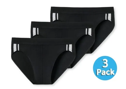 3-Pack of Men's Rio Briefs SCHIESSER 95/5 - black 3-Pack of Men's Rio Briefs SCHIESSER 95/5 - black