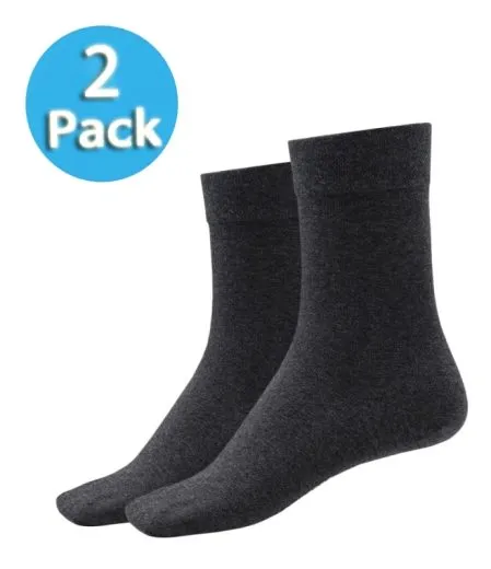 2-Pack Women's Socks SCHIESSER Long Life Cool - anthracite mottled 2-Pack Women's Socks SCHIESSER Long Life Cool - anthracite mottled