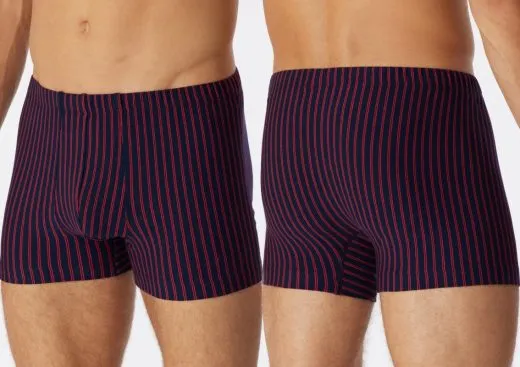 Men's Boxer Briefs SCHIESSER 95/5 - red striped Men's Boxer Briefs SCHIESSER 95/5 - red striped