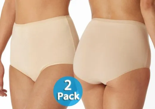 2-Pack Women's Maxi Brief SCHIESSER 95/5 - sand 2-Pack Women's Maxi Brief SCHIESSER 95/5 - sand