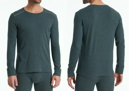 Men's Long Sleeve T-Shirt SCHIESSER Comfort Fit - blue Men's Long Sleeve T-Shirt SCHIESSER Comfort Fit - blue