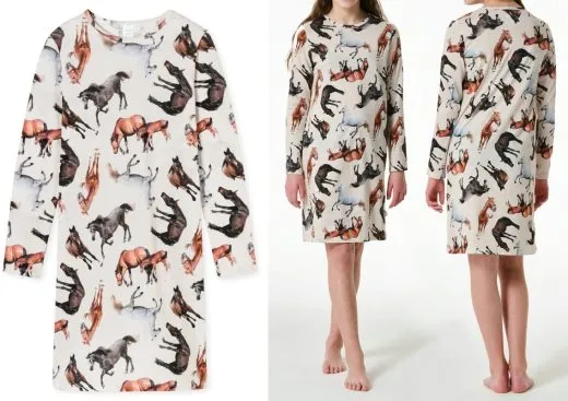 Girls' Nightgown SCHIESSER Horse World Girls' Nightgown SCHIESSER Horse World