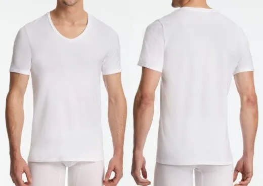 Men's T-Shirt 1/2 SCHIESSER Premium Cotton - black Men's T-Shirt 1/2 SCHIESSER Premium Cotton - black
