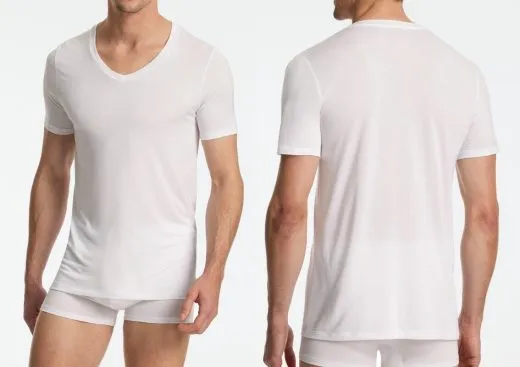 Men's T-shirt SCHIESSER Premium Modal - white Men's T-shirt SCHIESSER Premium Modal - white