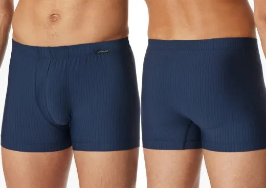 Men's Boxer Briefs SCHIESSER Pure Micro - navy blue Men's Boxer Briefs SCHIESSER Pure Micro - navy blue
