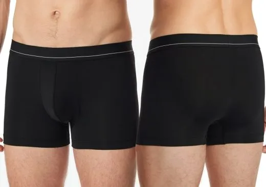 Men's Boxer Briefs SCHIESSER Pure Micro - black Men's Boxer Briefs SCHIESSER Pure Micro - black