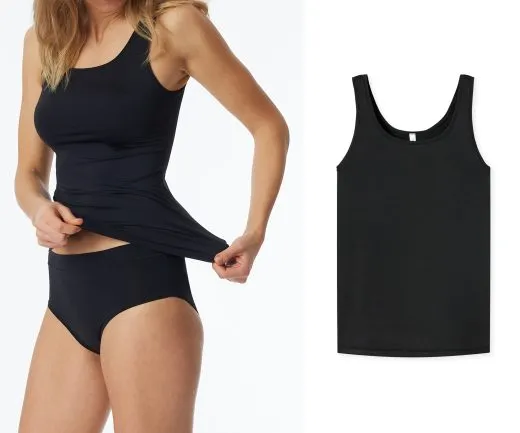 SCHIESSER Women's Strap Top Unique Micro - Black SCHIESSER Women's Strap Top Unique Micro - Black