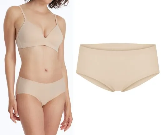 SCHIESSER Women's Seamless Panty Invisible Cotton - Sand SCHIESSER Women's Seamless Panty Invisible Cotton - Sand
