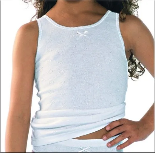 Girls Shirt 0/0 Schiesser Ajouré Girls Shirt 0/0 Schiesser Ajouré