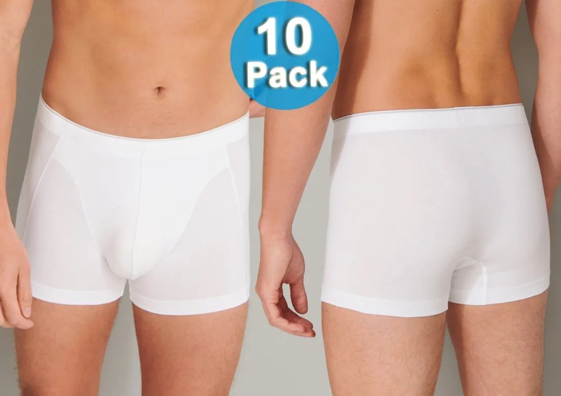 10x SPARPACK SCHIESSER SHORTS 95/5 - weiß 10x SPARPACK SCHIESSER SHORTS 95/5 - weiß