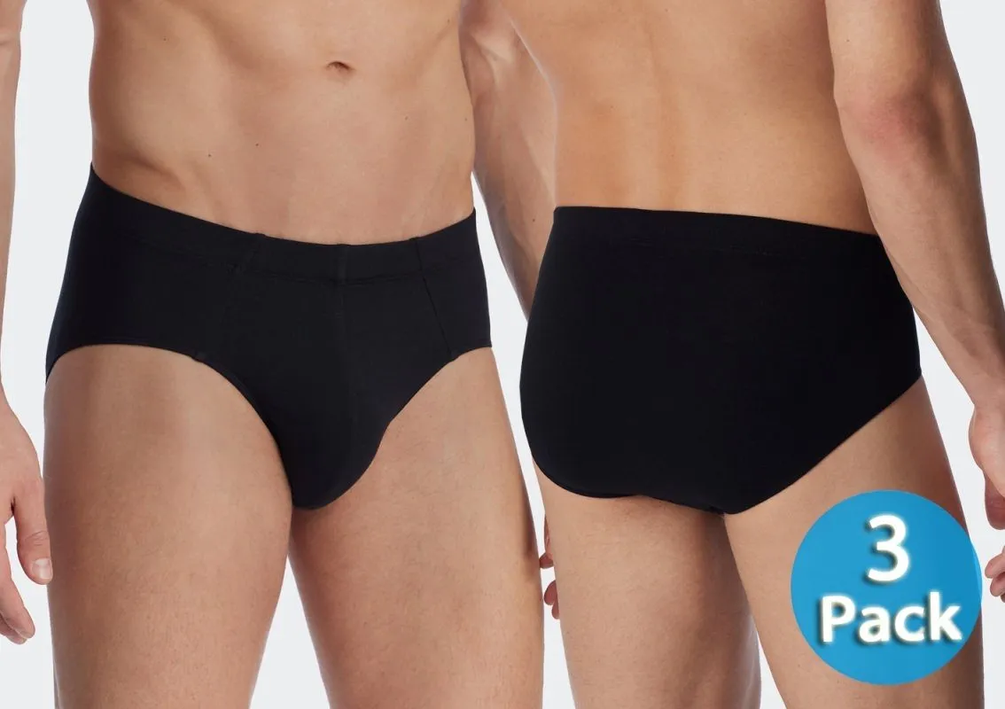 3-Pack Men's Supermini Brief SCHIESSER 95/5 - black 3-Pack Men's Supermini Brief SCHIESSER 95/5 - black