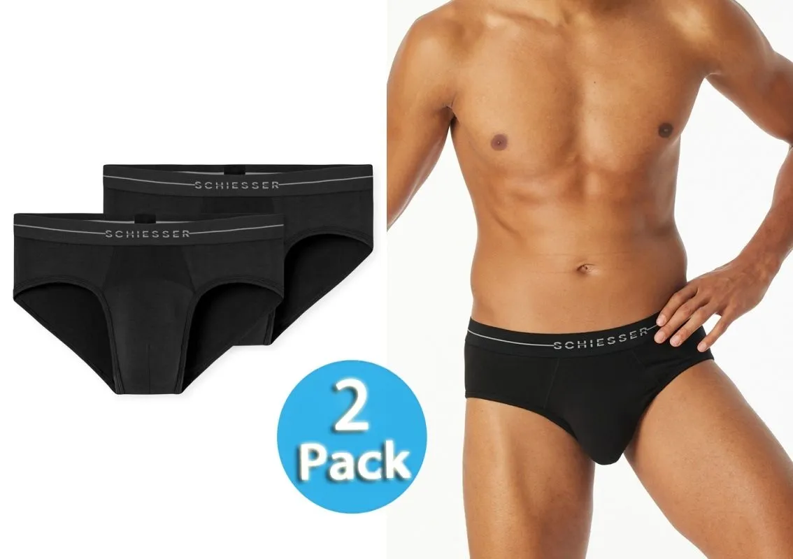 Herren Rio-Slip SCHIESSER Cotton Flex - schwarz Herren Rio-Slip SCHIESSER Cotton Flex - schwarz