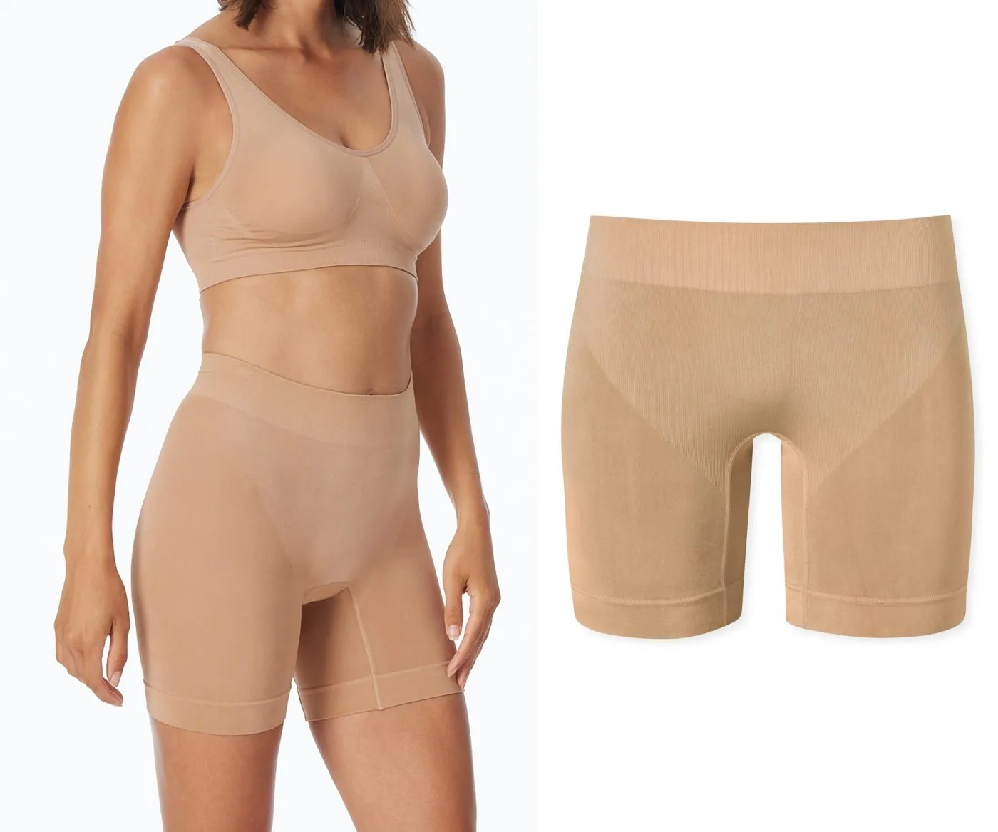 SCHIESSER Women's Biker Panty Classic Seamless - Beige