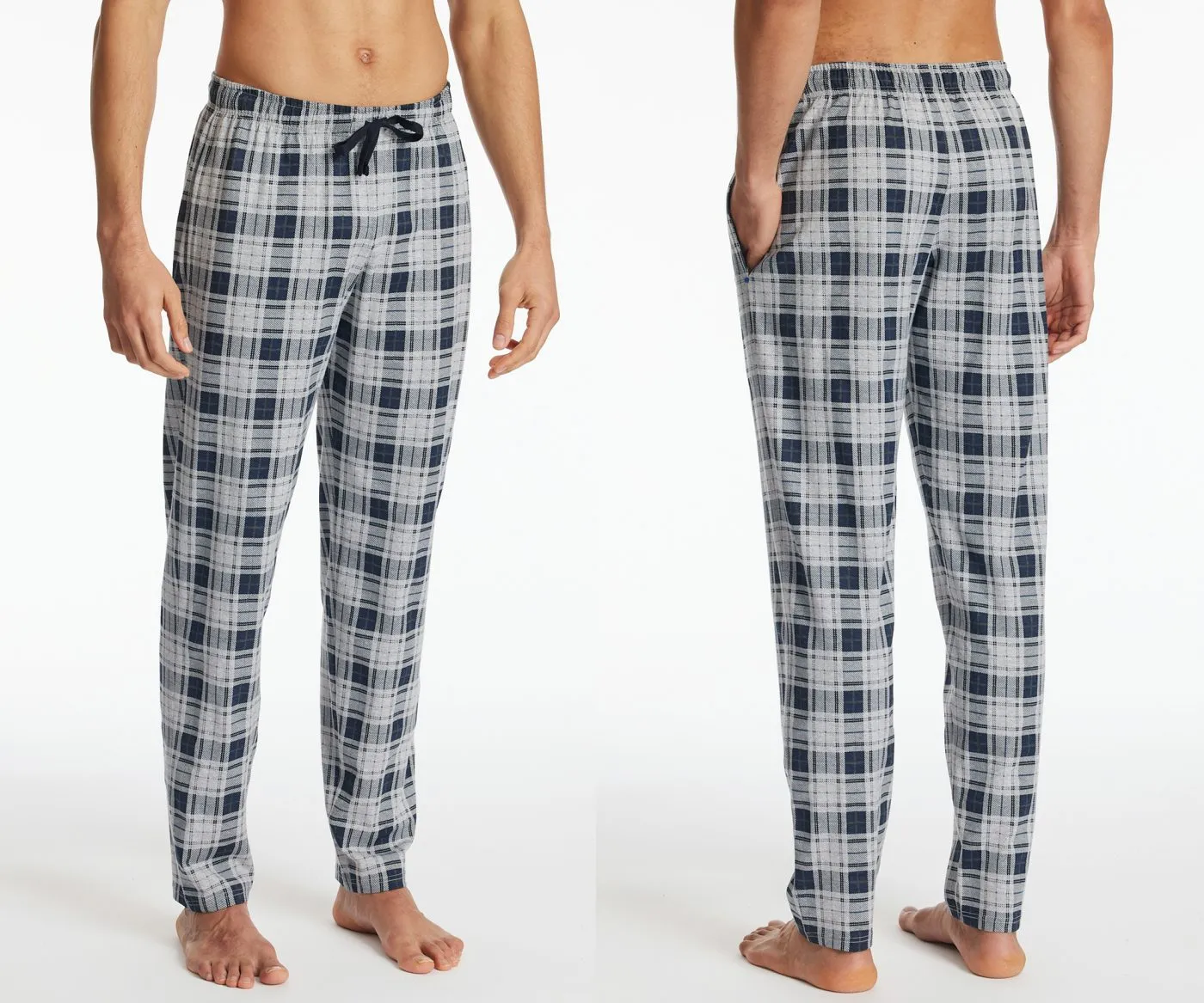 SCHIESSER Men's Long Pyjama Bottoms Mix+Relax - Multicolour