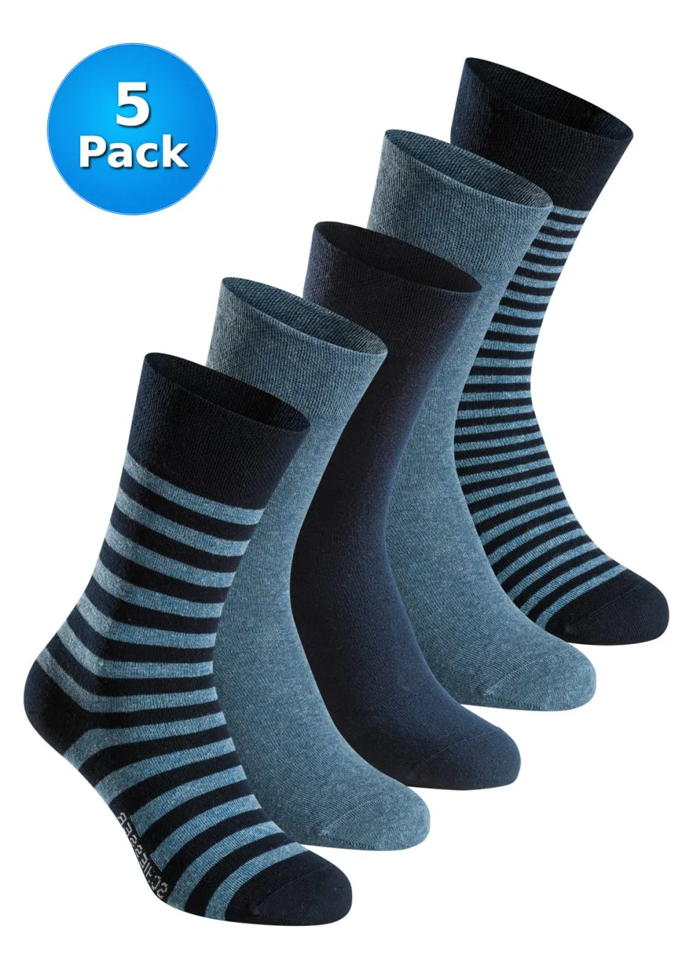 SCHIESSER Men's Socks 5-Pack Bluebird - Multicolour