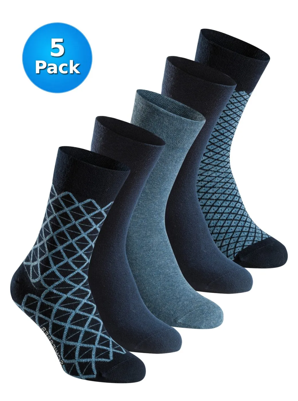 SCHIESSER Men's Socks Bluebird 5-Pack - Multicolour