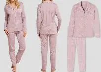 SCHIESSER Damen Pyjama Cosy Nights