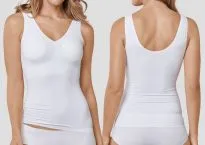 Damen Trägertop SCHIESSER Invisible Soft - herausnehmbare Pads - weiß