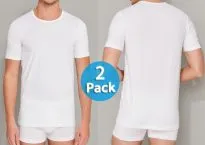 2er Pack Herren T-Shirt 1/2 SCHIESSER 95/5 - weiß