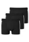 3er Pack Männer Shorts SCHIESSER 95/5 - schwarz gestreift – Ansicht 3