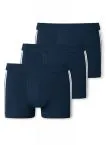 3er Pack Männer Shorts SCHIESSER 95/5 - dunkelblau gestreift – Ansicht 3