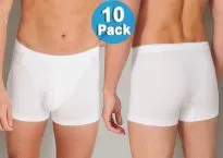 10x SPARPACK SCHIESSER SHORTS 95/5 - weiß