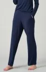 Damen Loungehose Lang Marlene-Schnitt Schiesser Mix & Relax - blau – Ansicht 2