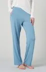 Damen Loungehose Lang Marlene-Schnitt Schiesser Mix & Relax - hellblau – Ansicht 2