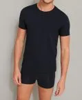 SCHIESSER Shirt 1/2 Long Life Soft- blauschwarz – Ansicht 2