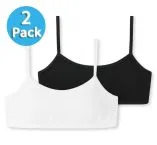 2er Pack Mädchen Bustiers SCHIESSER 95/5 - weiß und schwarz