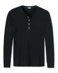 Männer Shirt Langarm SCHIESSER REVIVAL Karl-Heinz - schwarz – Ansicht 2