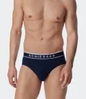 3er Pack Herren Rio-Slips SCHIESSER 95/5 - dunkelblau – Ansicht 2