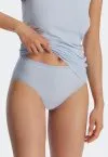 3er-Pack Damen Slip SCHIESSER 95/5 - schwarz und hellblau – Ansicht 4