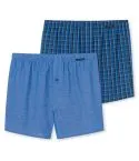 2er Pack Herren Boxershorts SCHIESSER Essentials - blau – Ansicht 3