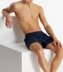 Herren Boxershorts SCHIESSER Cotton Casuals - dunkelblau gepunktet – Ansicht 2