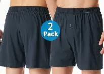 2 SCHIESSER Herren Boxershorts Multipack -schwarz -petrol