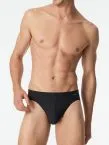 Men's Rio briefs SCHIESSER Pure Micro - black striped – view 2