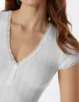 Damen Shirt kurzarm SCHIESSER Revival Agathe - weiß – Ansicht 5