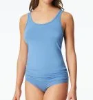 SCHIESSER Damen Trägertops aus der Serie Modal Essentials im praktischen 2er-Pack in Hellblau und Creme aus weichem TENCEL™ Modal mit temperaturausgleichenden Eigenschaften.