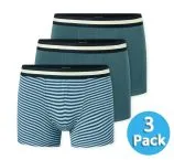 SCHIESSER Jungen Shorts 95/5 im 3er-Pack - Blau/Grün