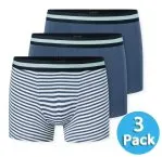 SCHIESSER Jungen Shorts 95/5 im 3er-Pack - Schwarz/Weiß/Blau