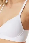 SCHIESSER Damen Soft-BH mit Schale Unique Micro - Weiß – Ansicht 5