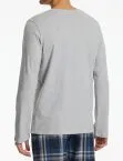 SCHIESSER Men's Long-Sleeve Round-Neck Shirt Mix+Relax - Grey – view 3