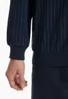 SCHIESSER Herren Schlafanzug lang Comfort Essentials - Dunkelblau – Ansicht 5