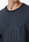 SCHIESSER Herren Schlafanzug lang Comfort Essentials - Nachtblau – Ansicht 4