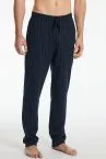 SCHIESSER Men's Long Pyjama Bottoms Mix+Relax - Midnight blue – view 2
