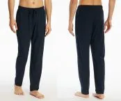 SCHIESSER Men's Long Pyjama Pants Mix+Relax - Dark blue